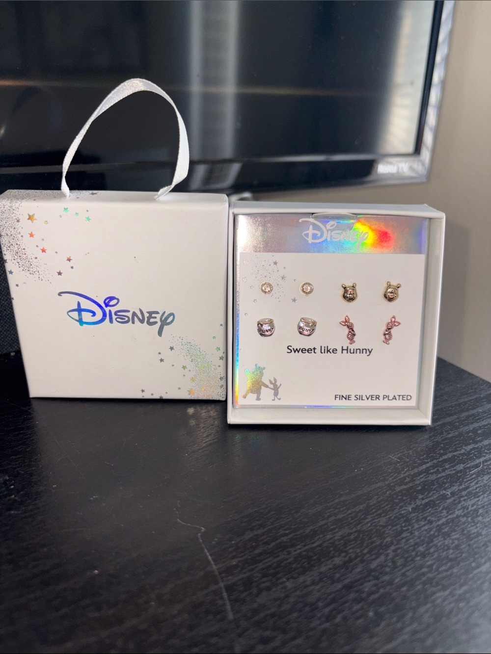 Disney Winnie the Pooh Earring Set - Rose Gold & Silver